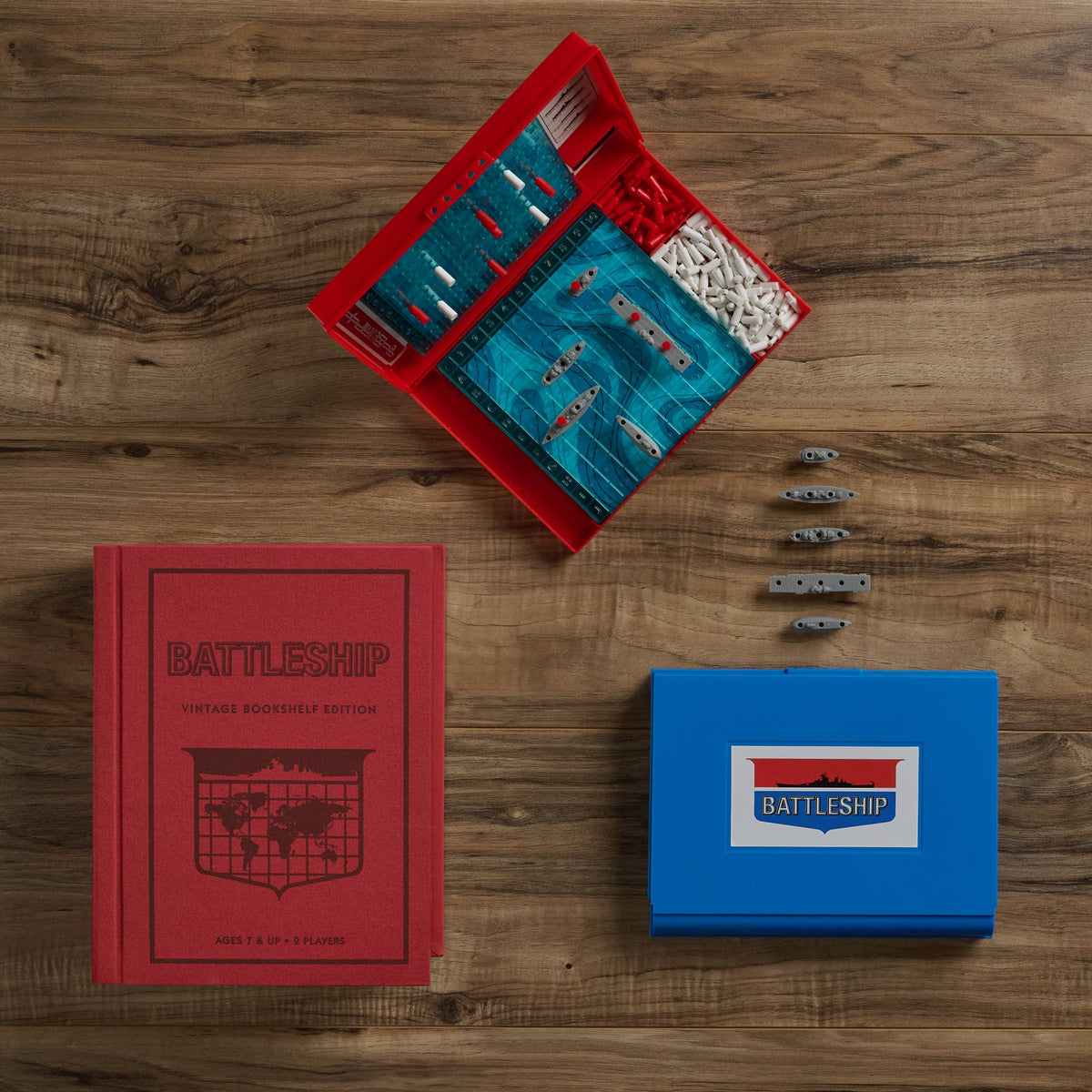 Hasbro Battleship Vintage Bookshelf Edition Classic Game
