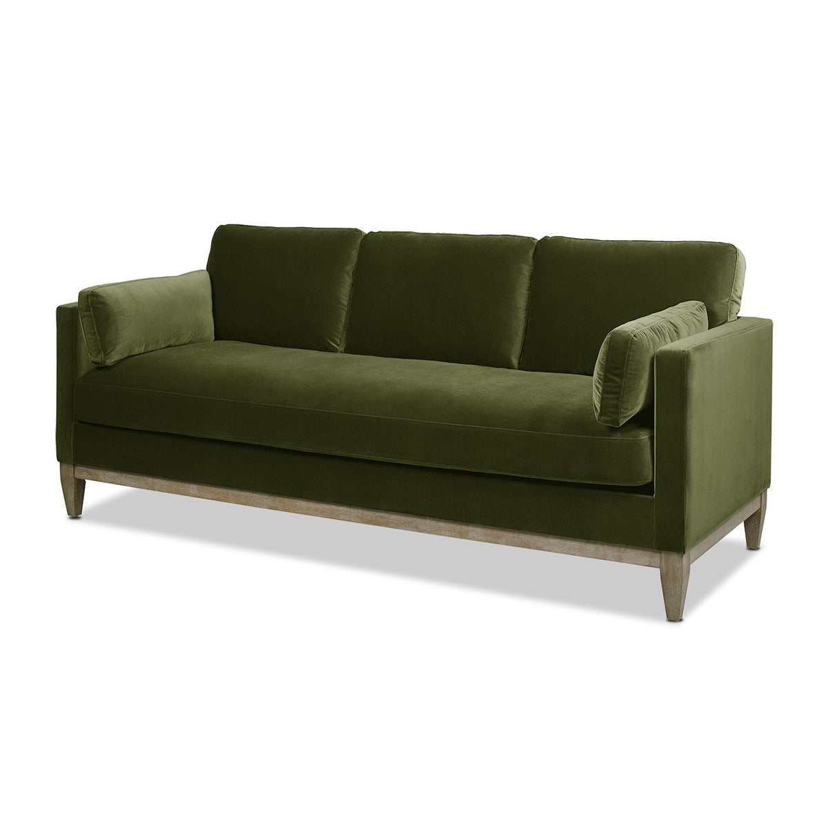 Knox Modern Farmhouse Sofa With Feather Wrapped Foam