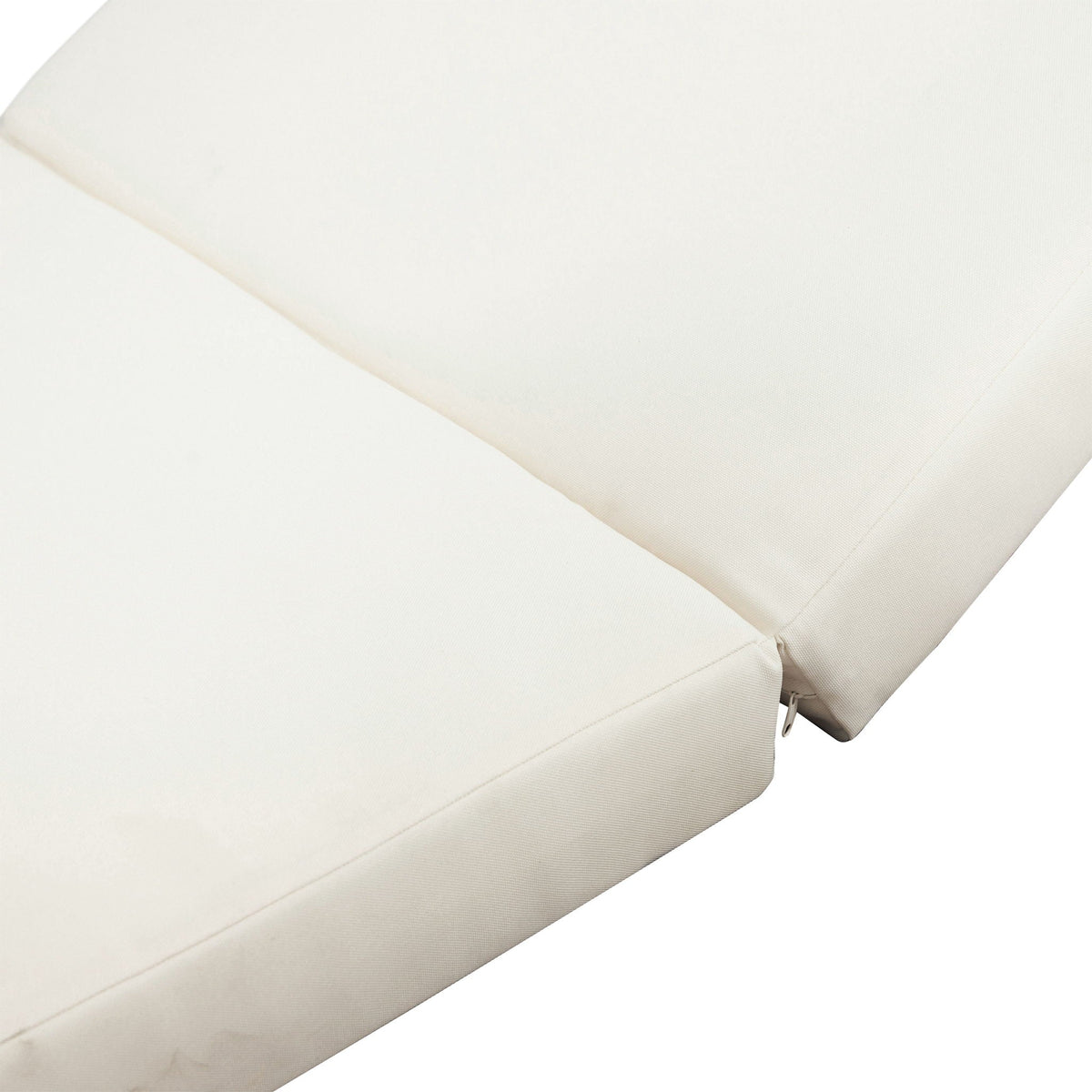 Aura Acacia Lounge Chaise With Water Resistant Cushion, Cream