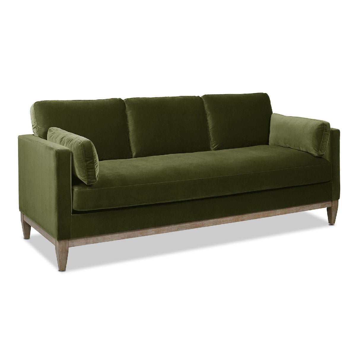 Knox Modern Farmhouse Sofa With Feather Wrapped Foam