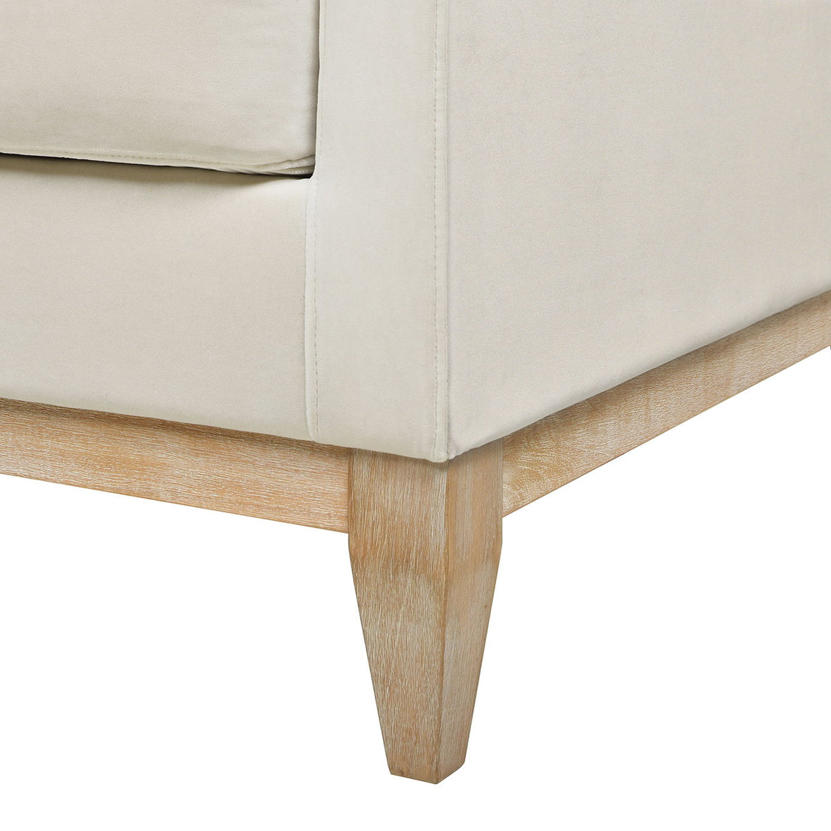 Knox Modern Farmhouse Sofa With Feather Wrapped Foam