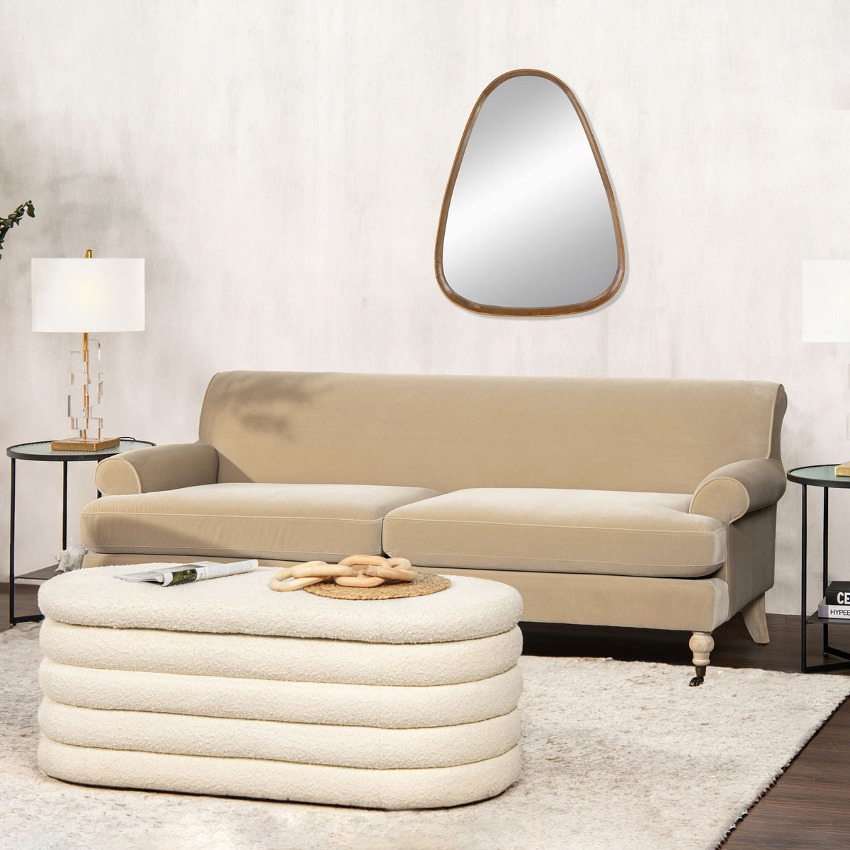 Alana Home - Twin Cushion Modern Tightback Sofa Gray
