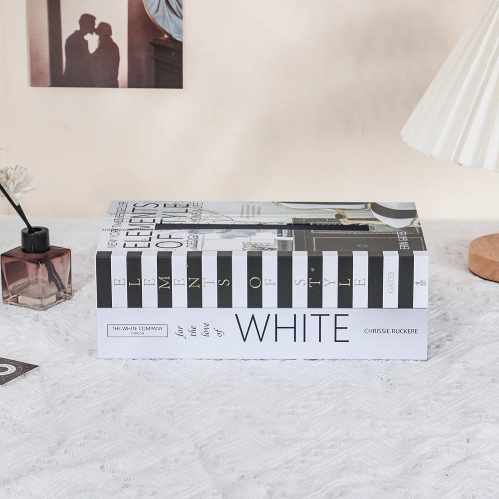 Velora Book Style Tissue Box Elegant Napkin Holder Decor
