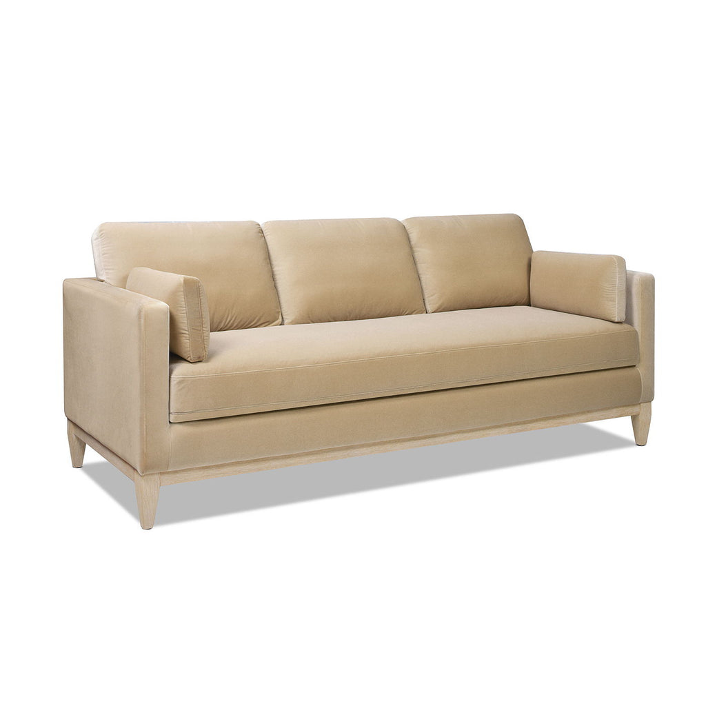 Knox Modern Farmhouse Sofa With Feather Wrapped Foam