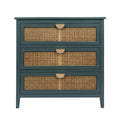 American Furniture 3 Drawer Cabinet Natural Woven Rattan
