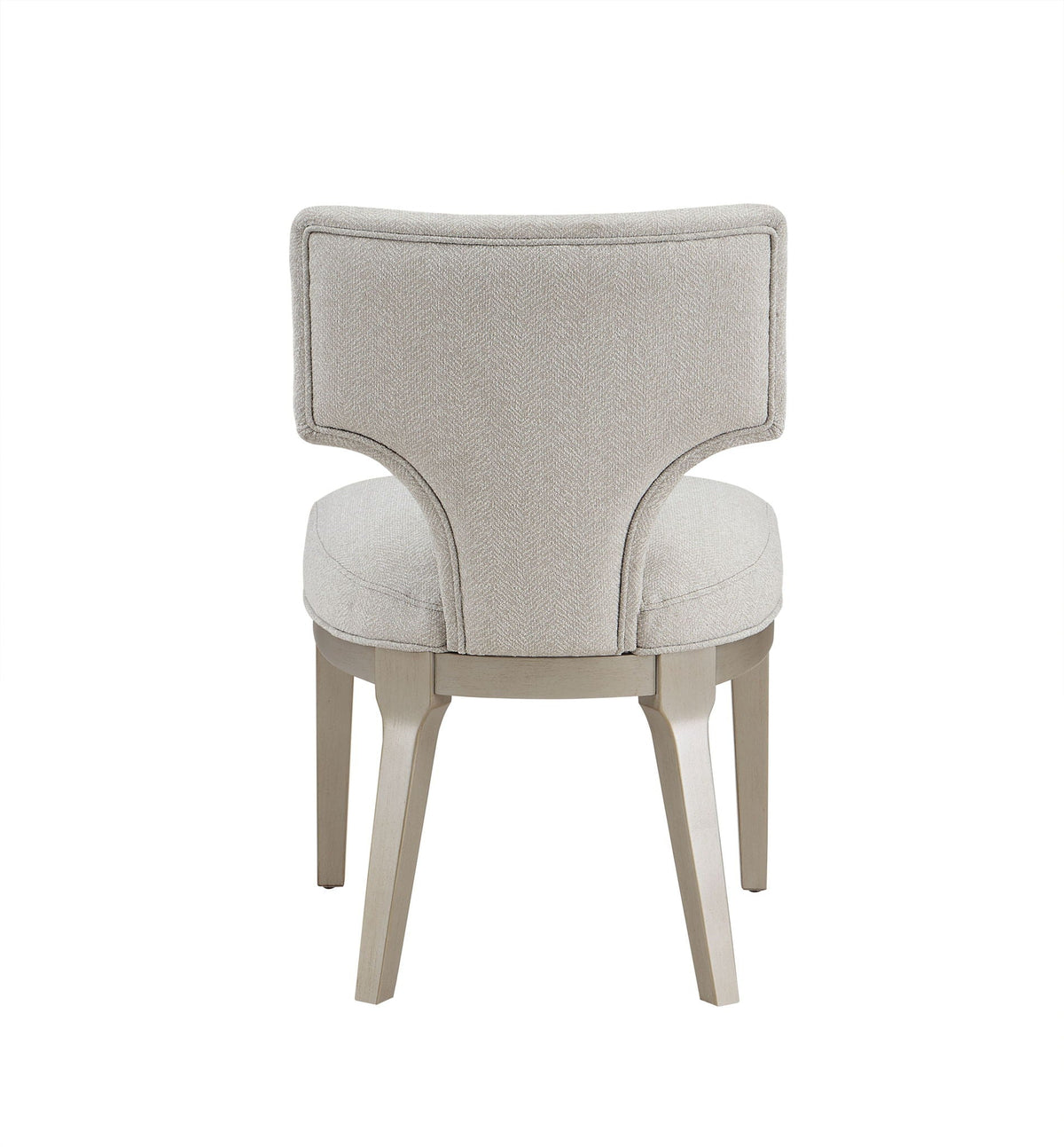 Kasa Solid Wood Side Chairs Set Of 2 With Padded Seat Light Gray