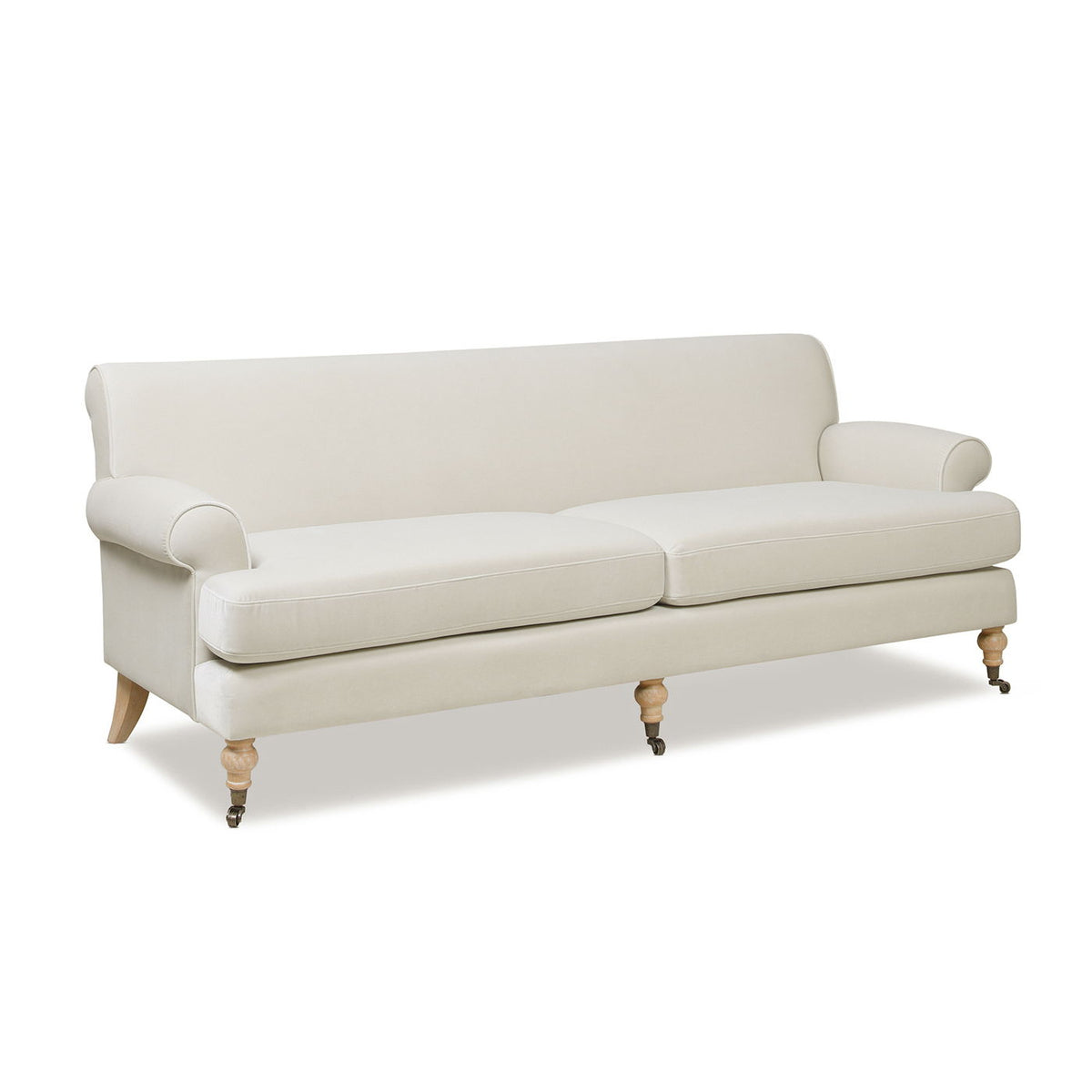 Alana Home - Twin Cushion Modern Tightback Sofa Gray