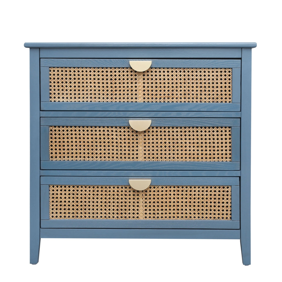 American Furniture 3 Drawer Cabinet Natural Woven Rattan