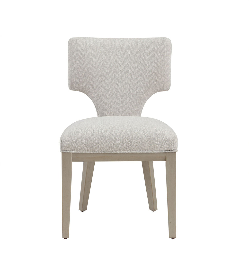 Kasa Solid Wood Side Chairs Set Of 2 With Padded Seat Light Gray