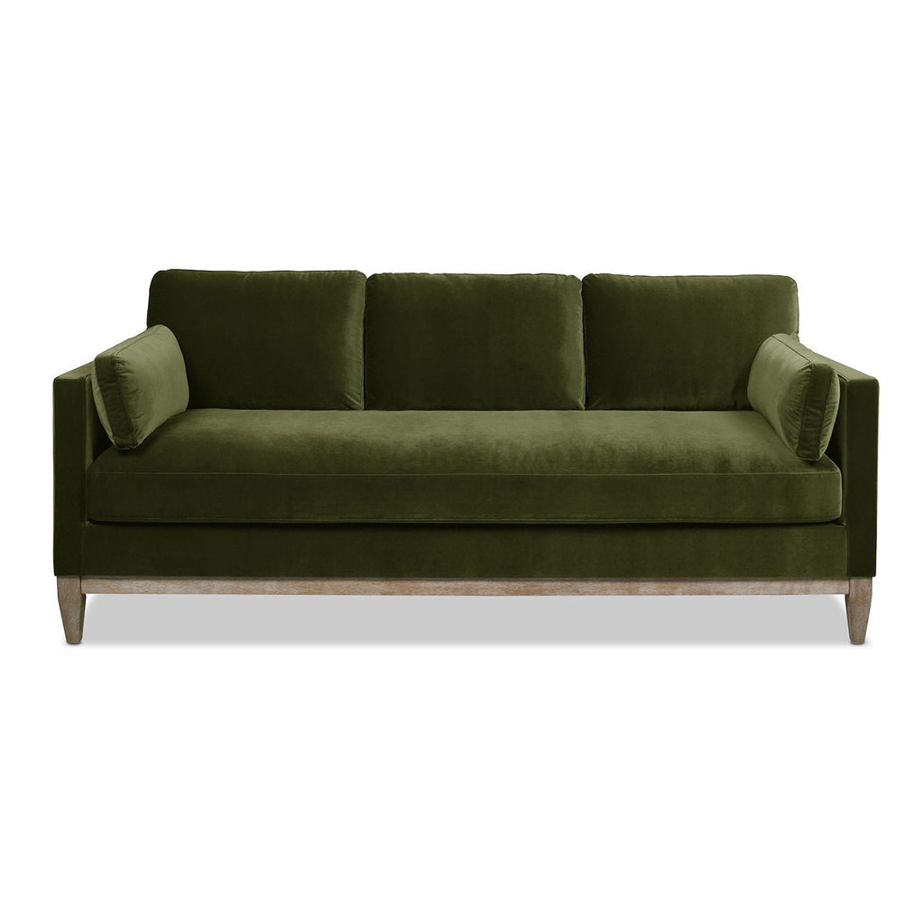 Knox Modern Farmhouse Sofa With Feather Wrapped Foam