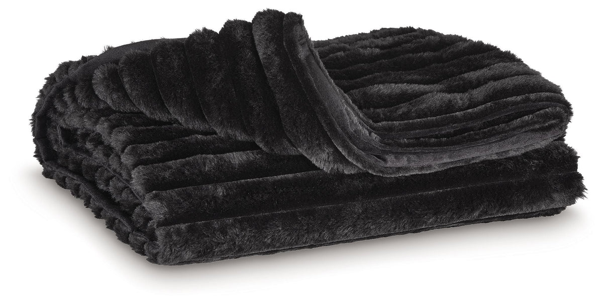 Alsonwell Plush Faux Fur Throw Machine Washable Ivory