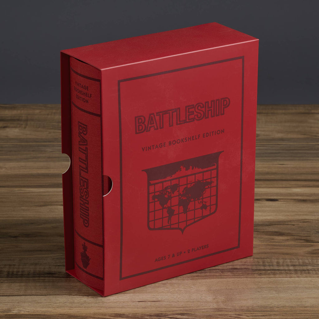 Hasbro Battleship Vintage Bookshelf Edition Classic Game