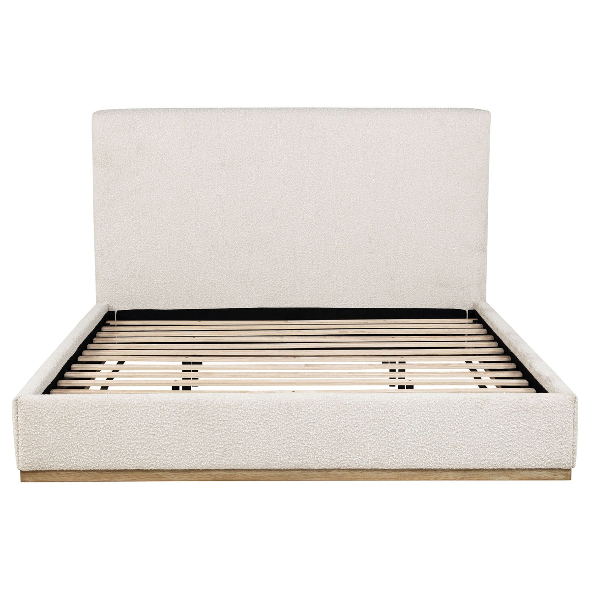 Talbot Cream Eastern King Platform Bed With Elevated Headboard