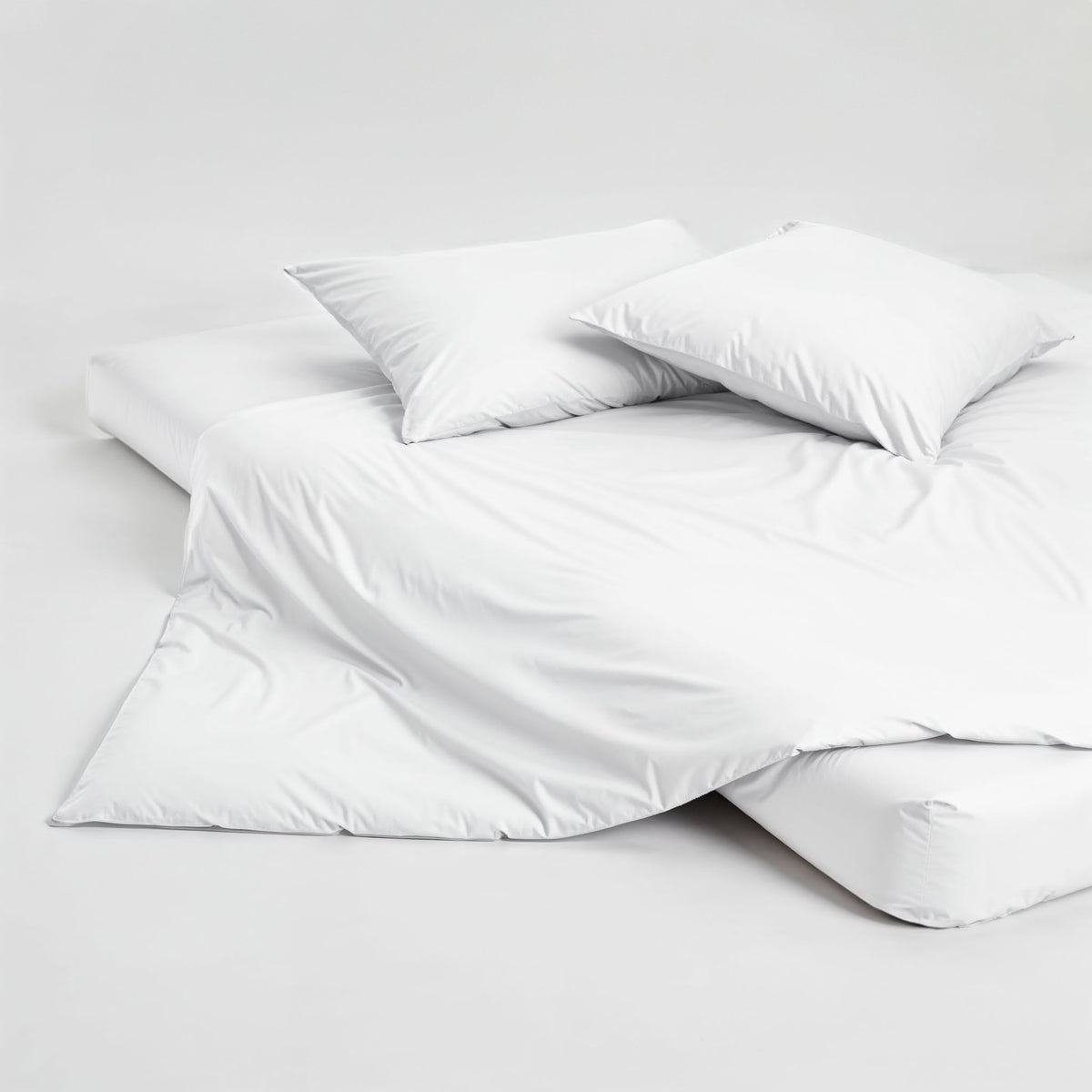 Aria Home Long Staple Australian Sateen Pillowcase Set White