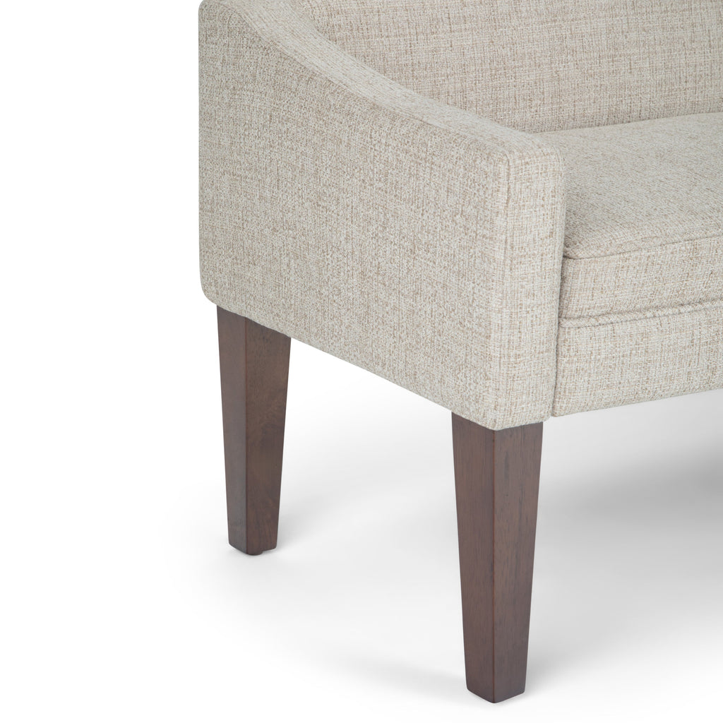 Parris Platinum Upholstered Bench Solid Wood Construction