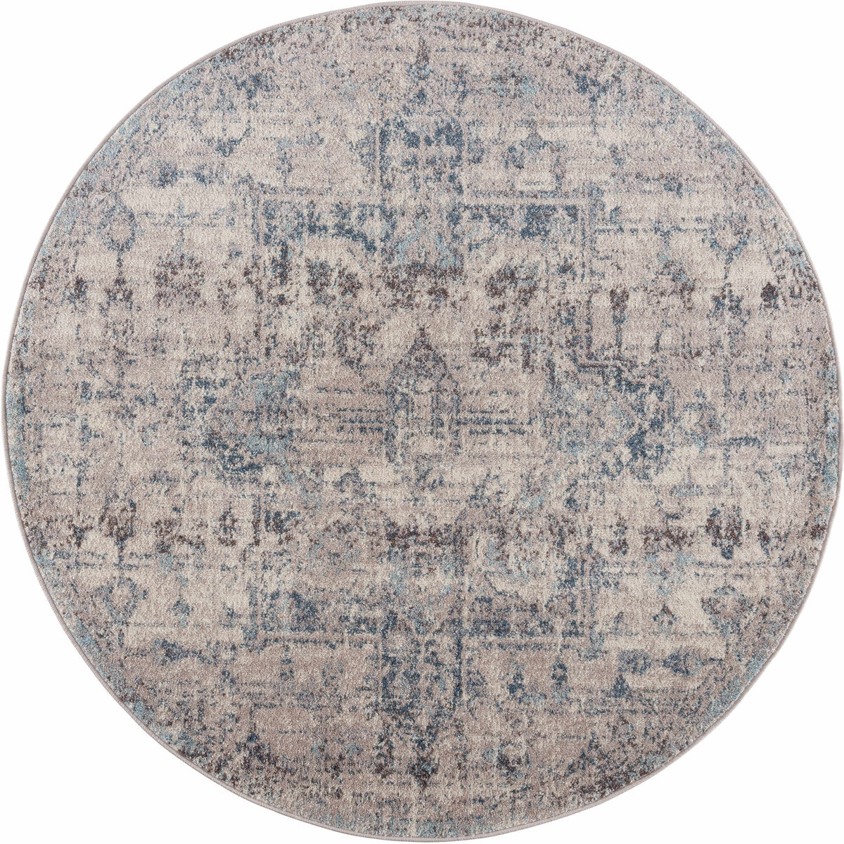 Aurelia Home Orrick Persian Medallion Area Rug Light Gray