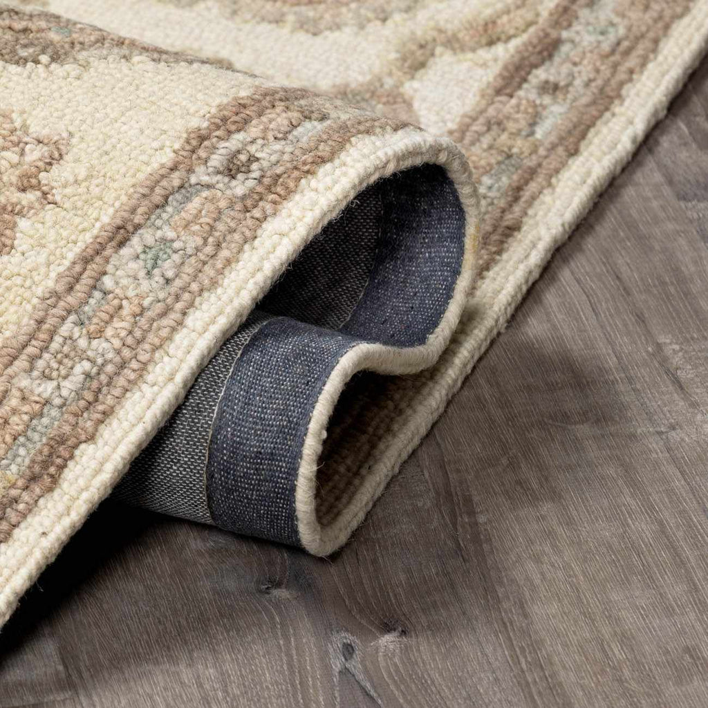 Callum Oushak Artisan Hand Tufted Wool Area Rug Indigo