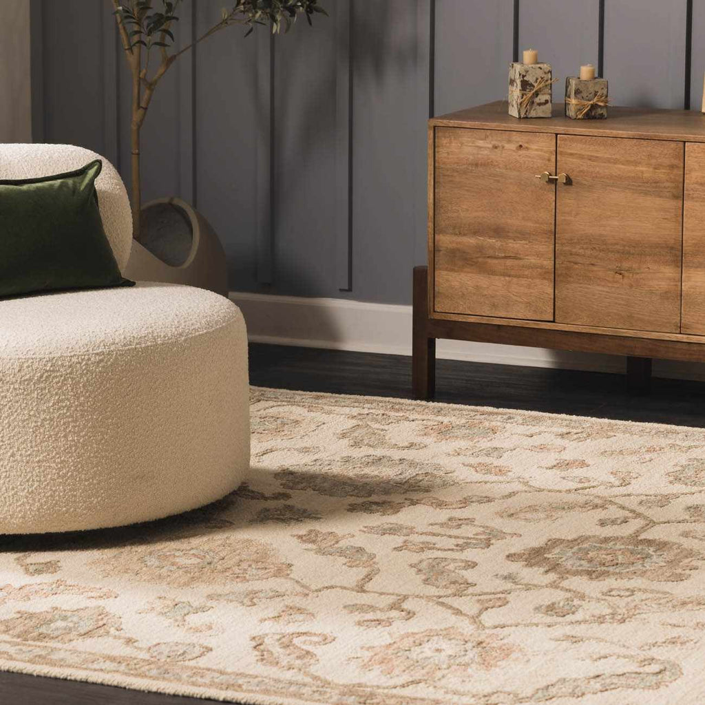 Callum Oushak Artisan Hand Tufted Wool Area Rug Indigo