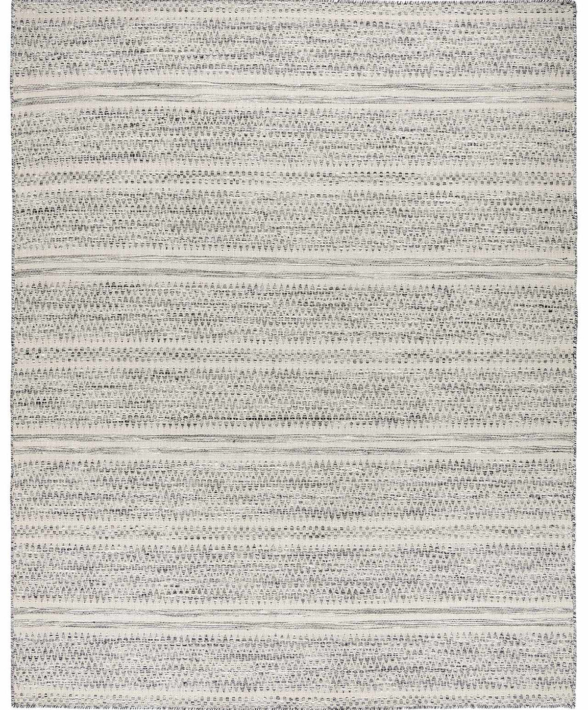 Arabi Elegant Handwoven Wool Area Rug In Timeless Neutrals