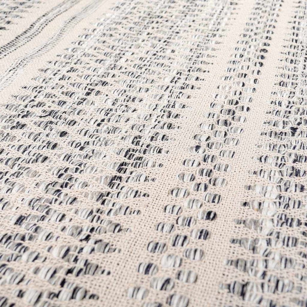 Arabi Elegant Handwoven Wool Area Rug In Timeless Neutrals