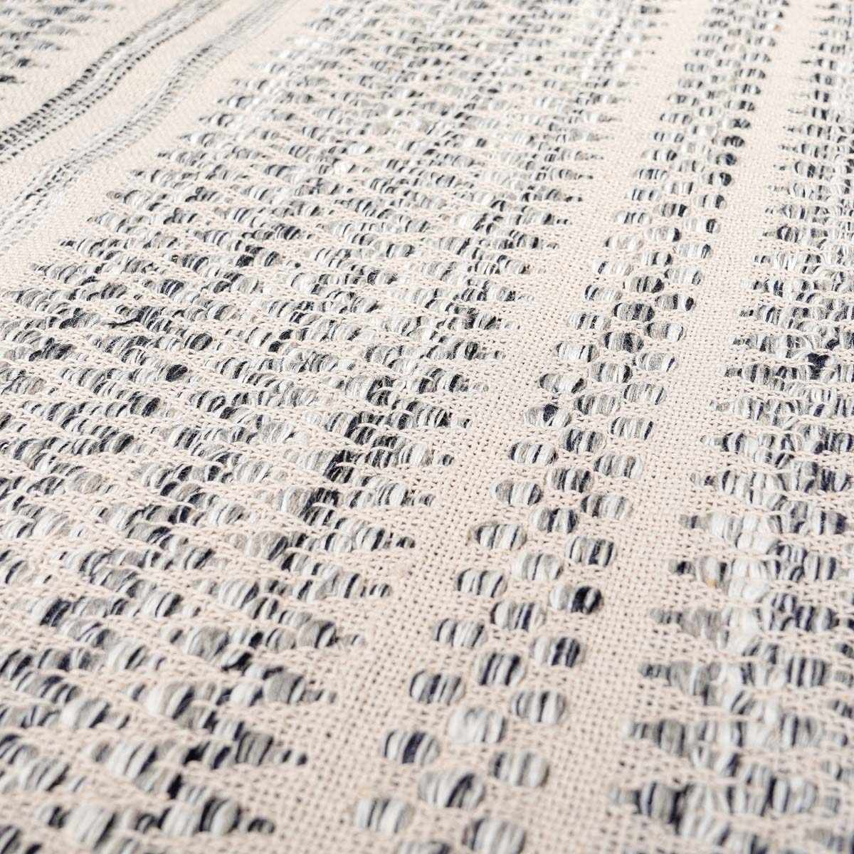 Arabi Elegant Handwoven Wool Area Rug In Timeless Neutrals
