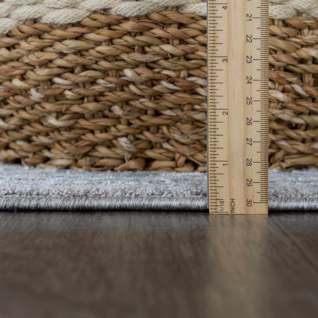 Earlsfield Thick Luxe Traditional Pattern Area Rug Gray Blue