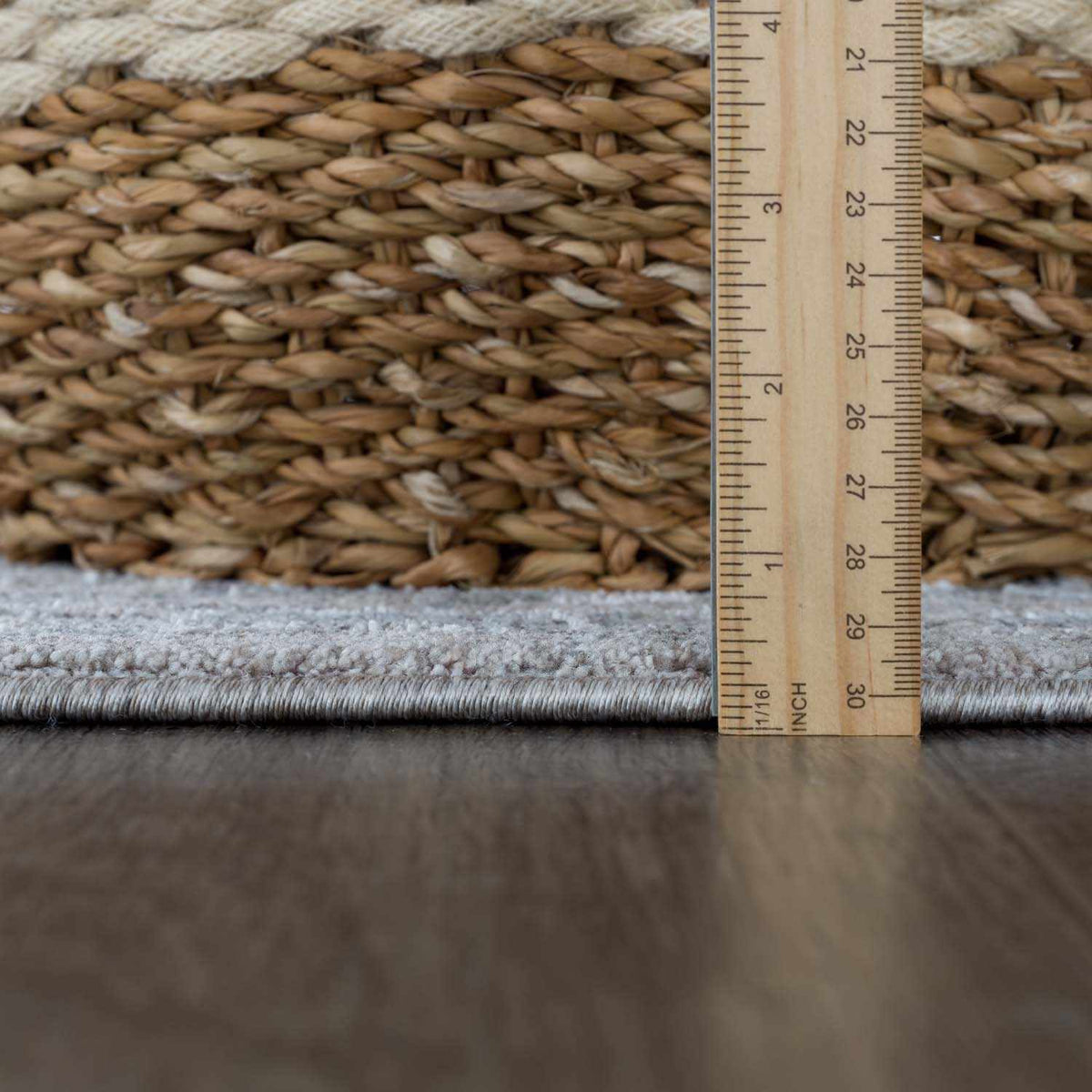 Earlsfield Thick Luxe Traditional Pattern Area Rug Gray Blue
