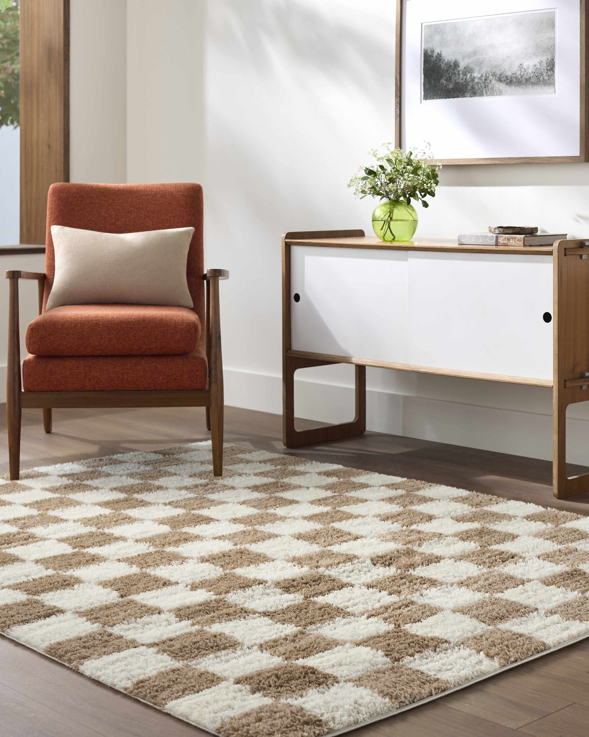 Belita Cream Ultra Luxe High Pile Machine Woven Shag Rug