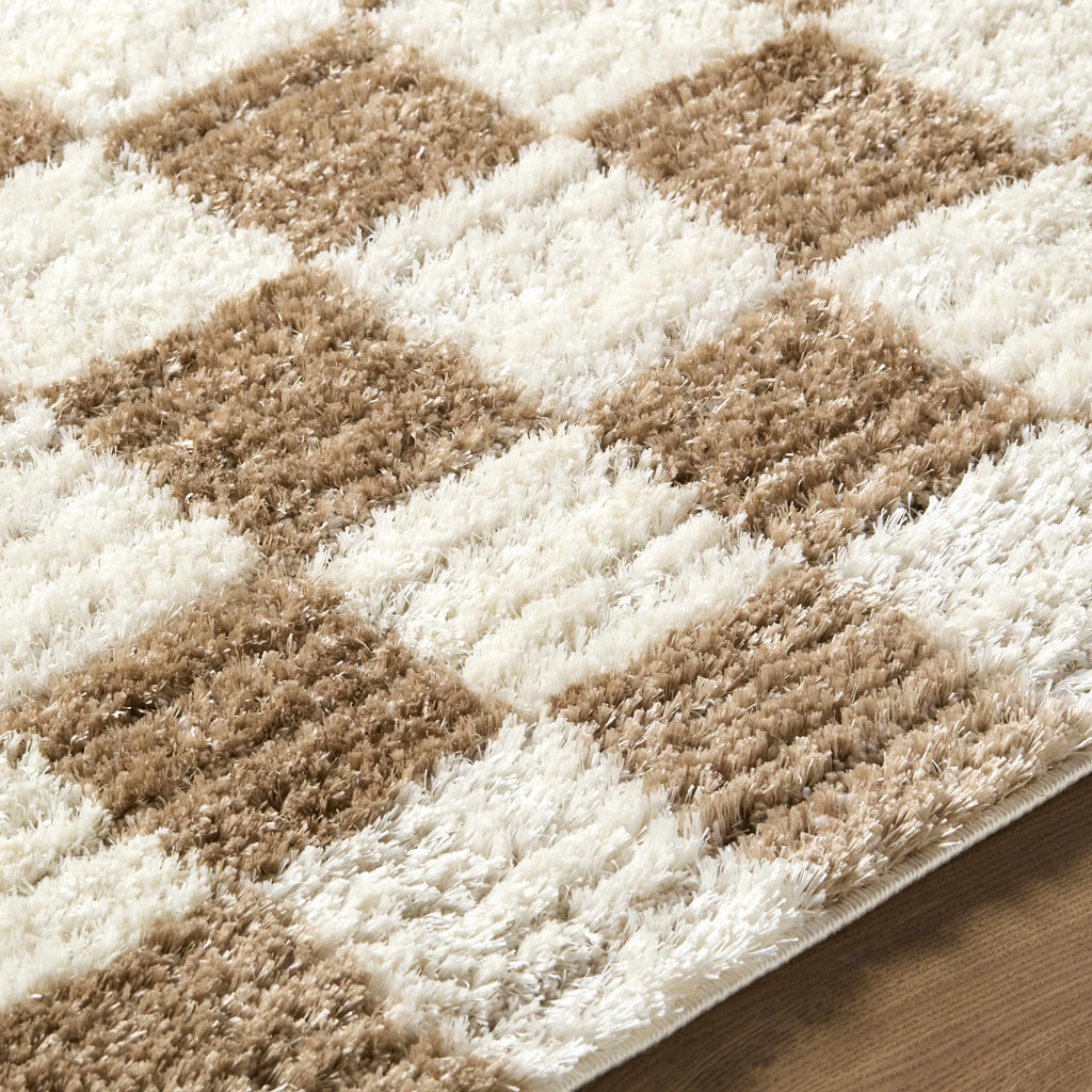 Belita Cream Ultra Luxe High Pile Machine Woven Shag Rug