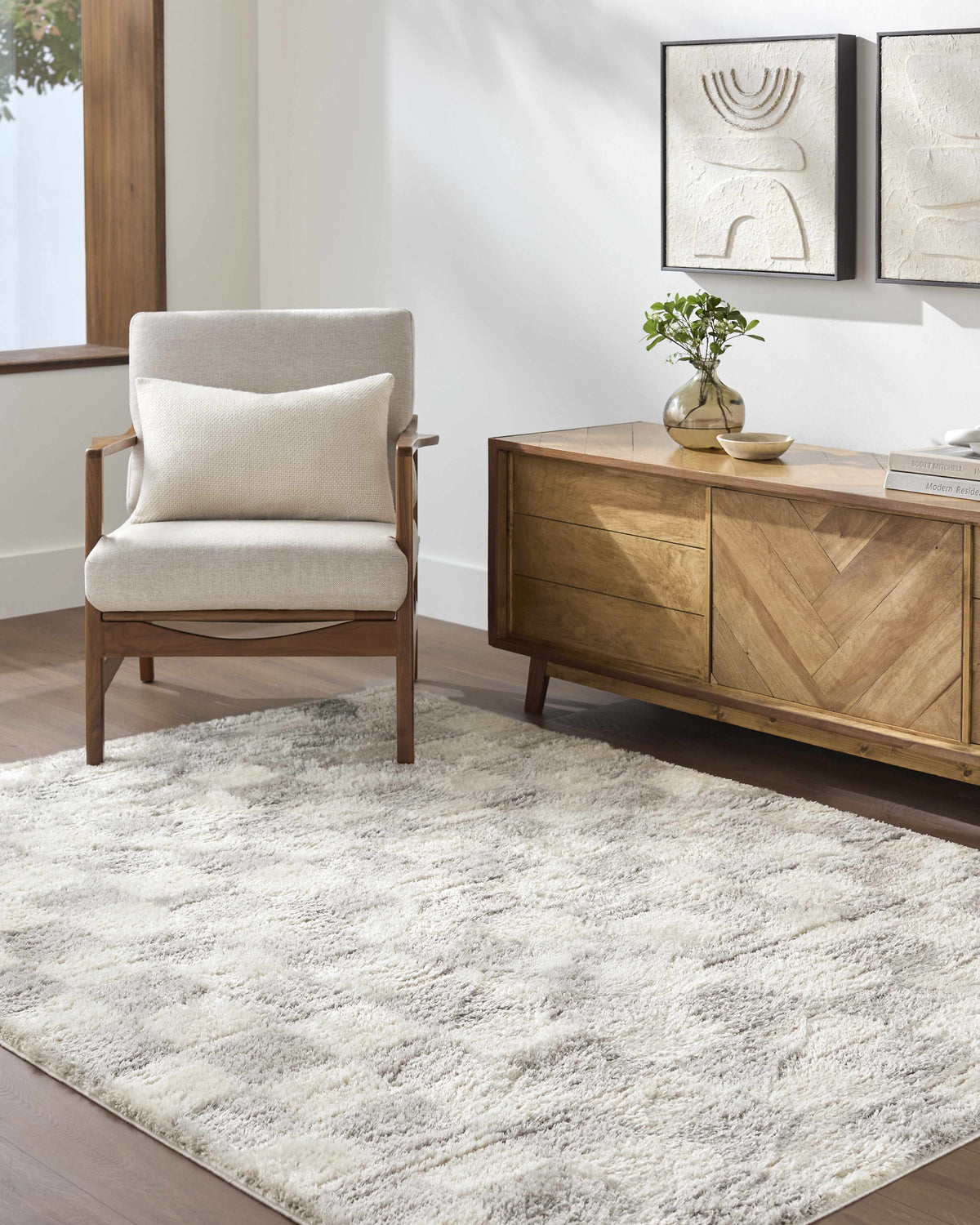 Belita Tan Luxe Premium Machine Woven Thick Plush Rug