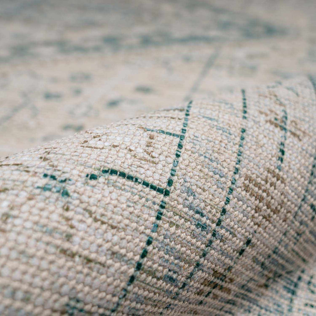 Terra And Loom Birdham Handwoven Flatweave Cotton Rug Sage Green
