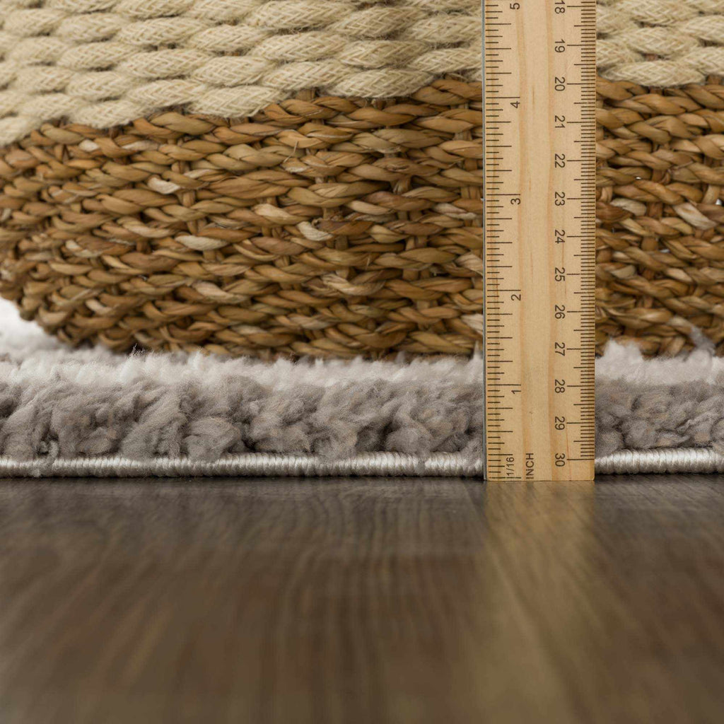 Jola Taupe Ultra Plush Area Rug Nearly Two Inches Thick