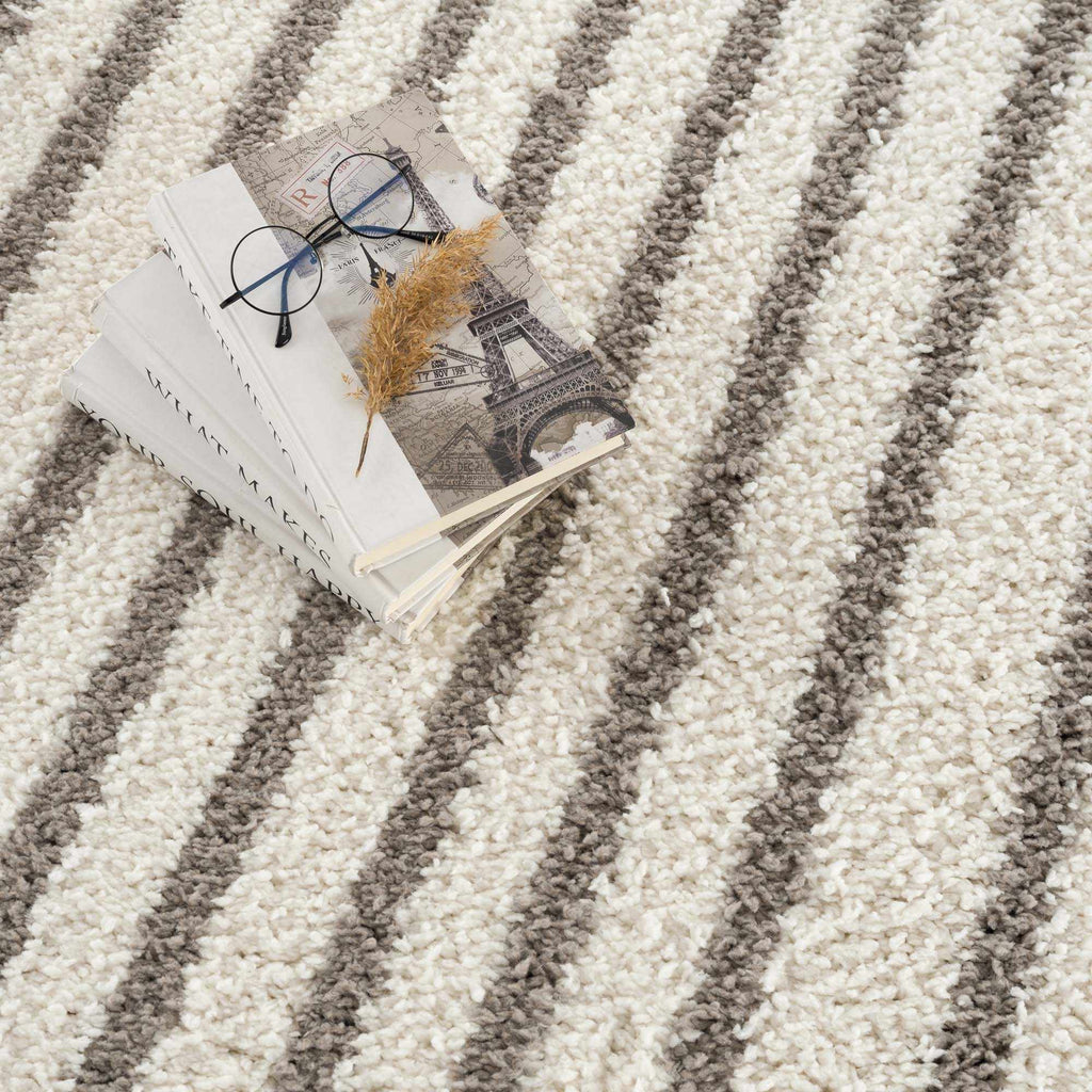Jola Taupe Ultra Plush Area Rug Nearly Two Inches Thick