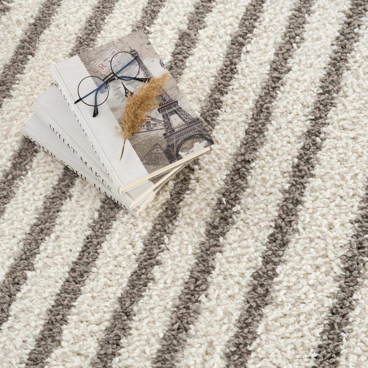 Jola Taupe Ultra Plush Area Rug Nearly Two Inches Thick