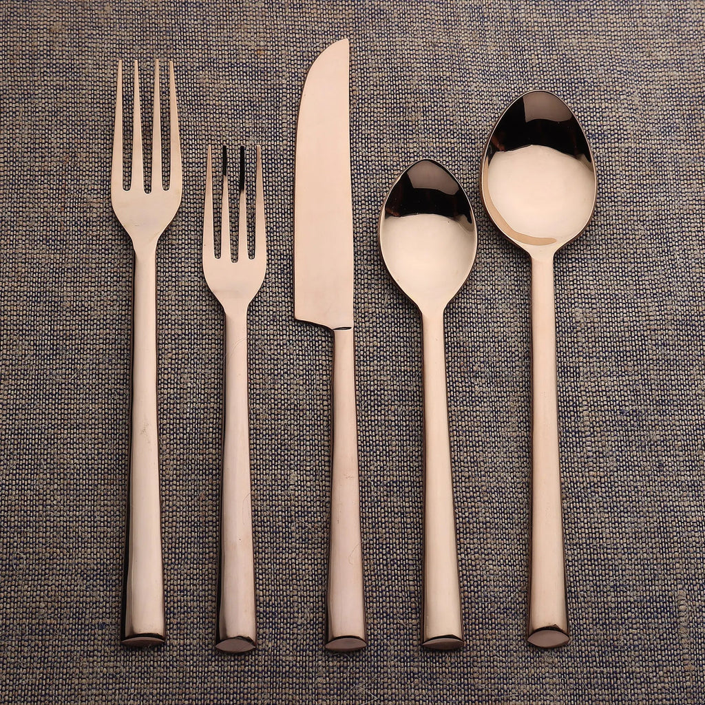 Aurelia Diana PVD Tarnish Resistant Flatware 5 Piece Set