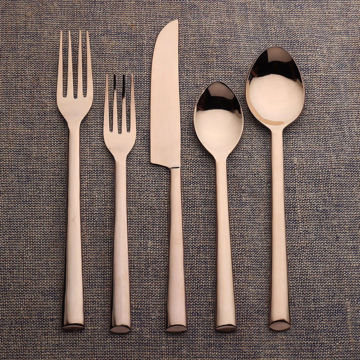 Aurelia Diana PVD Tarnish Resistant Flatware 5 Piece Set