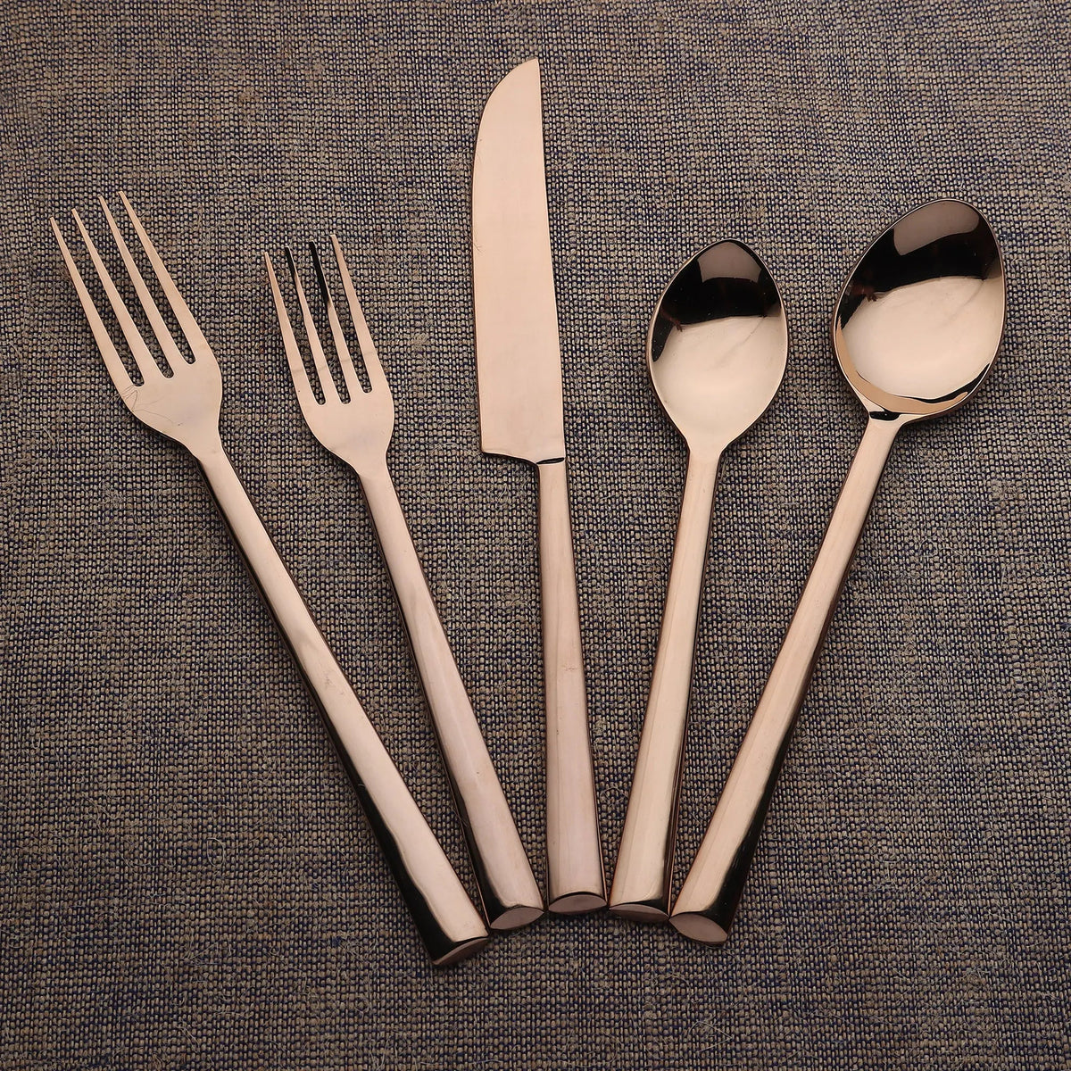 Aurelia Diana PVD Tarnish Resistant Flatware 5 Piece Set