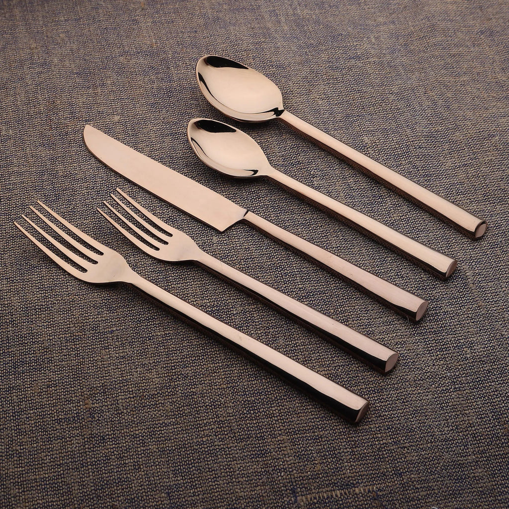 Aurelia Diana PVD Tarnish Resistant Flatware 5 Piece Set