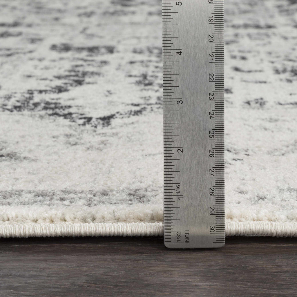 CasaVieja Bodrum Gray Area Rug Traditional Medallion Design