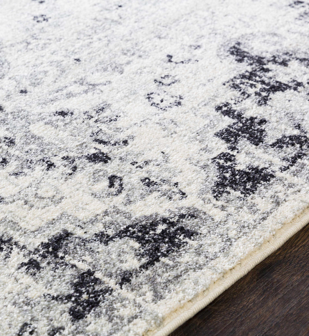 CasaVieja Bodrum Gray Area Rug Traditional Medallion Design