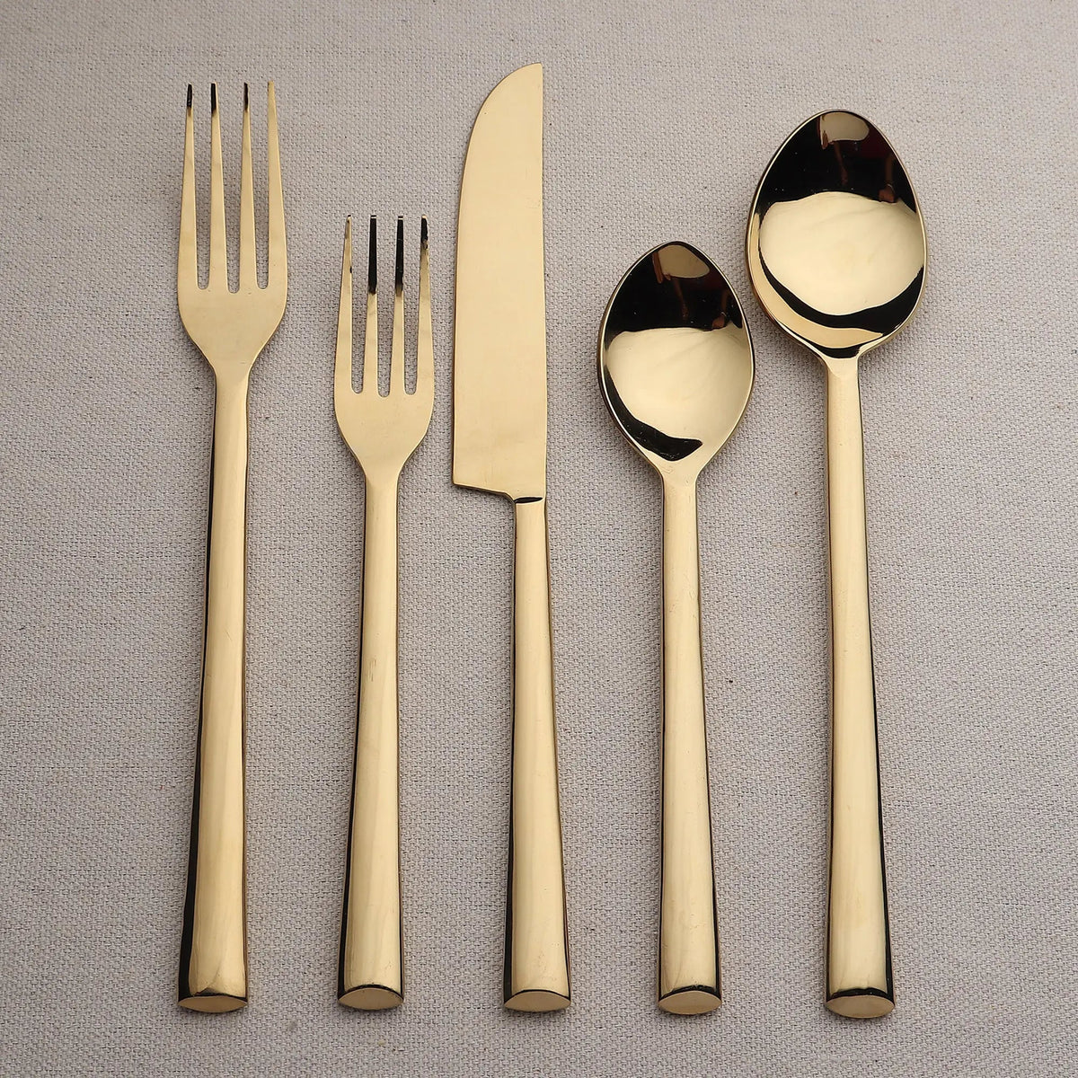 Aurelia Diana PVD Tarnish Resistant Flatware 5 Piece Set