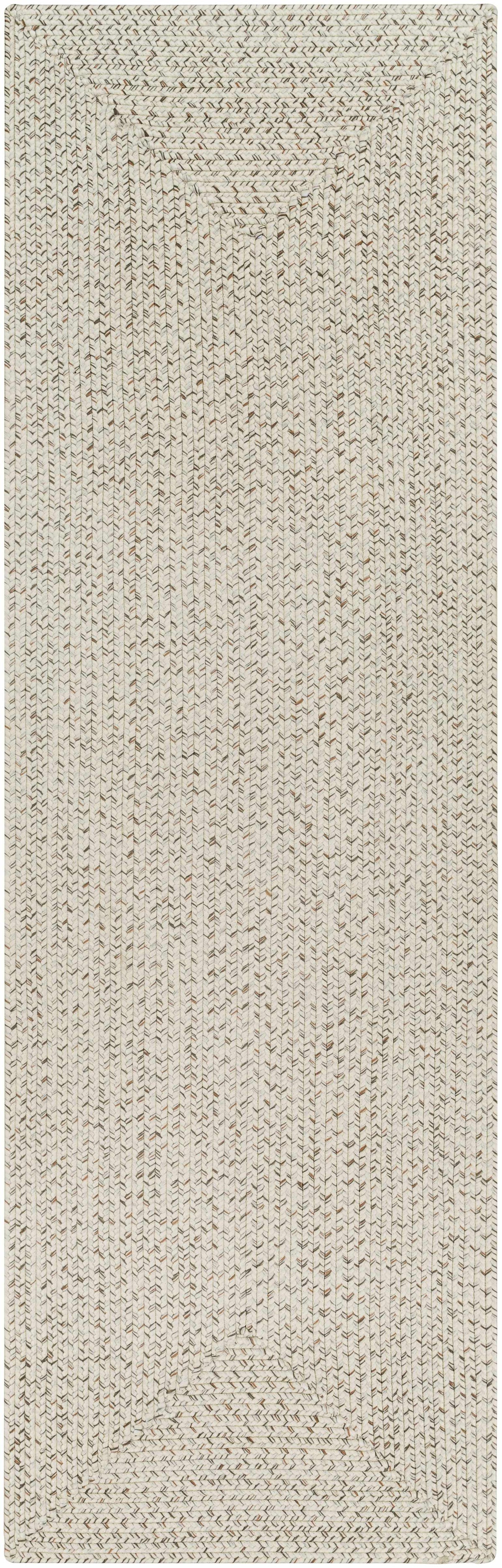 Bargo Beige Braided Faux Jute Weather Resistant Outdoor Rug