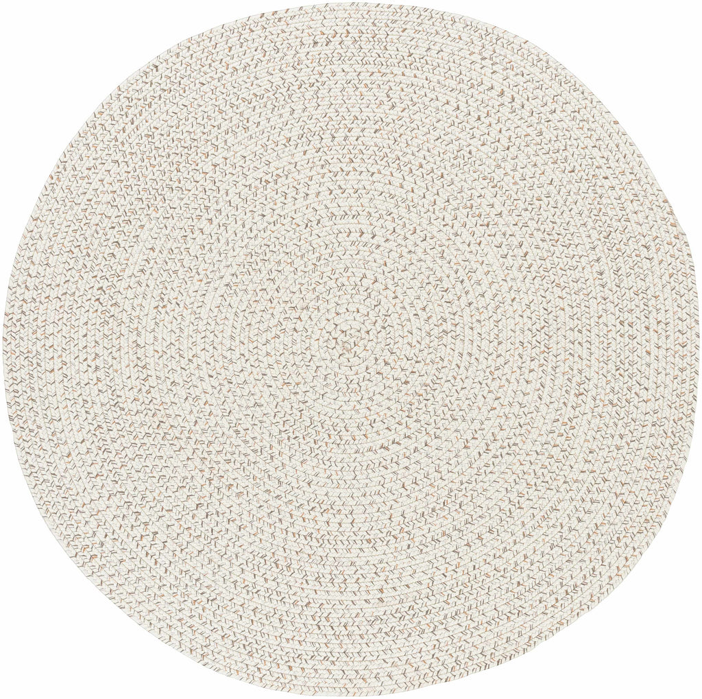 Bargo Beige Braided Faux Jute Weather Resistant Outdoor Rug
