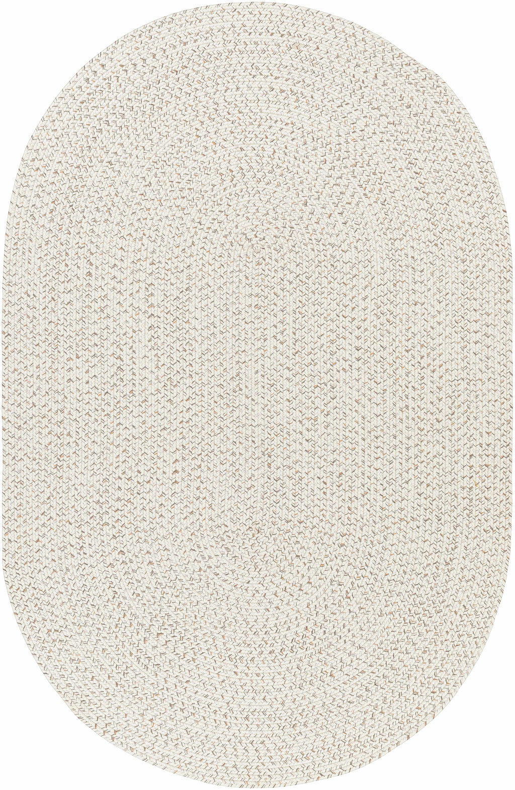 Bargo Beige Braided Faux Jute Weather Resistant Outdoor Rug