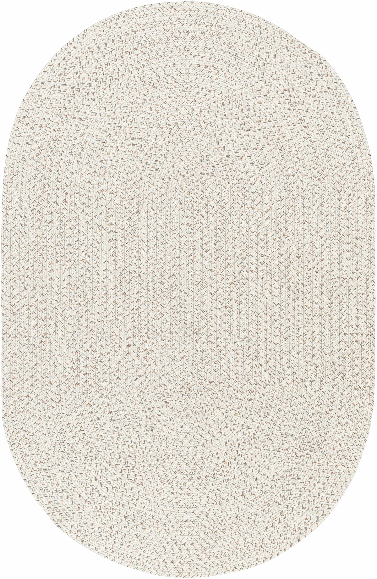 Bargo Beige Braided Faux Jute Weather Resistant Outdoor Rug