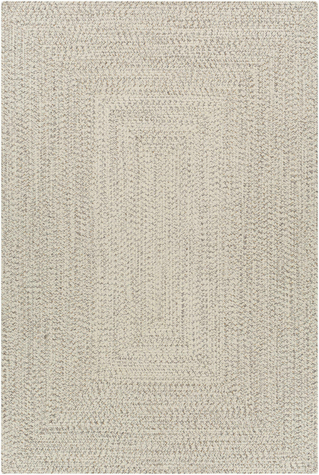 Bargo Beige Braided Faux Jute Weather Resistant Outdoor Rug