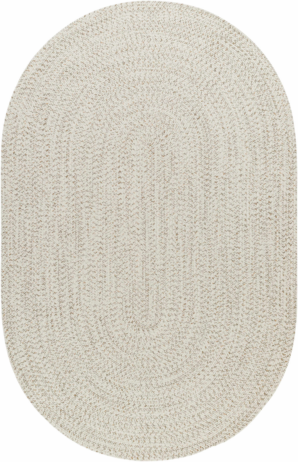 Bargo Beige Braided Faux Jute Weather Resistant Outdoor Rug