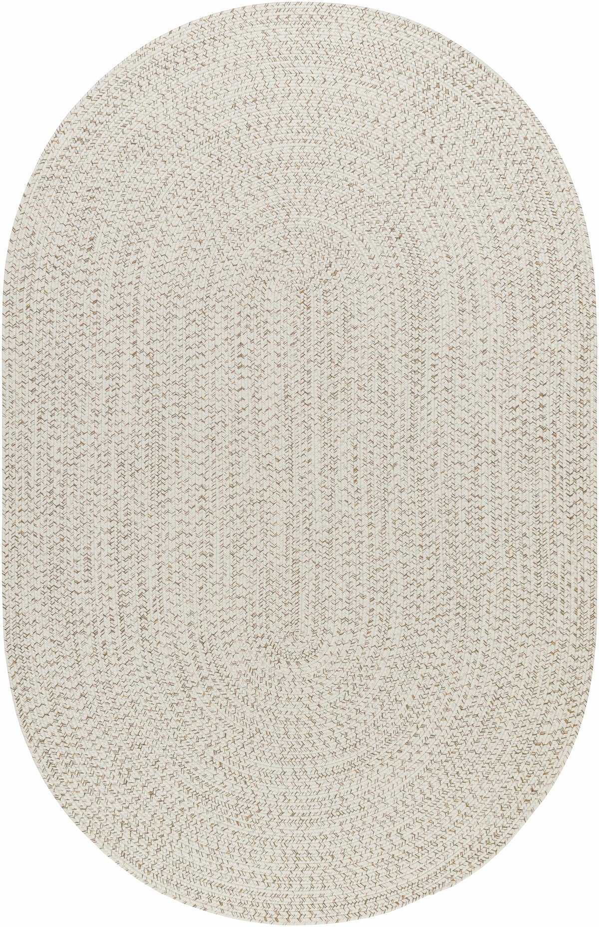 Bargo Beige Braided Faux Jute Weather Resistant Outdoor Rug