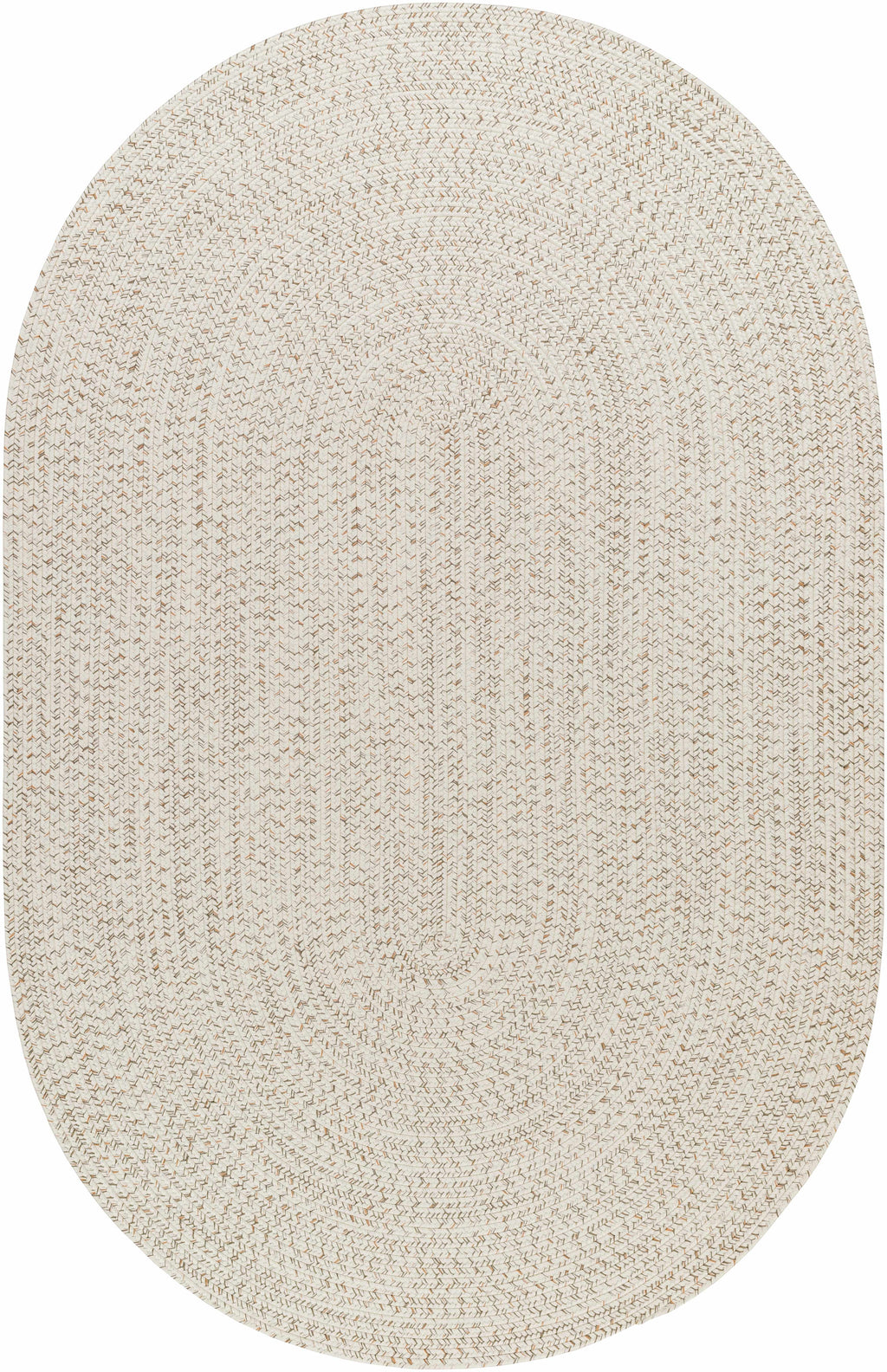 Bargo Beige Braided Faux Jute Weather Resistant Outdoor Rug