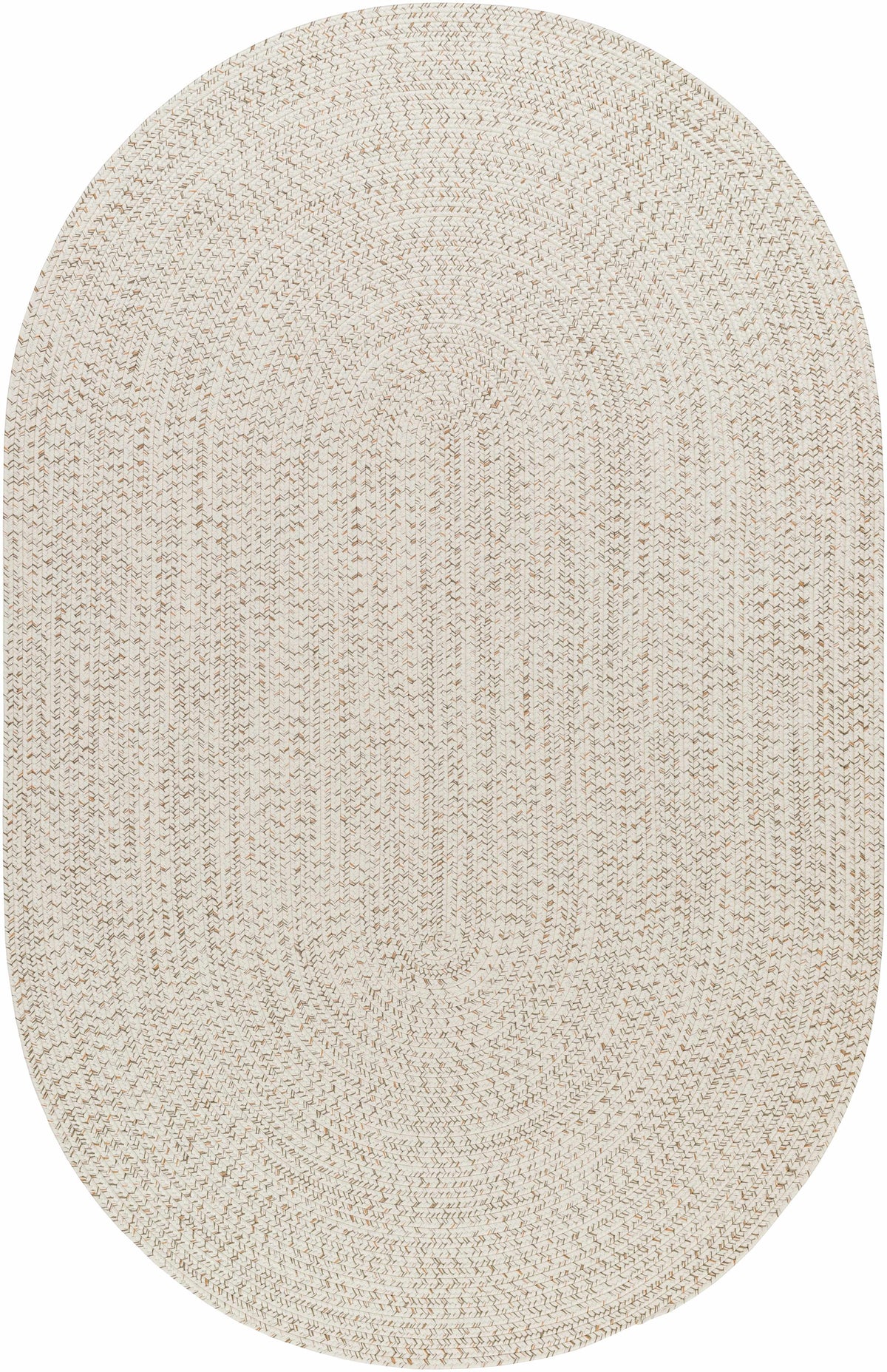 Bargo Beige Braided Faux Jute Weather Resistant Outdoor Rug